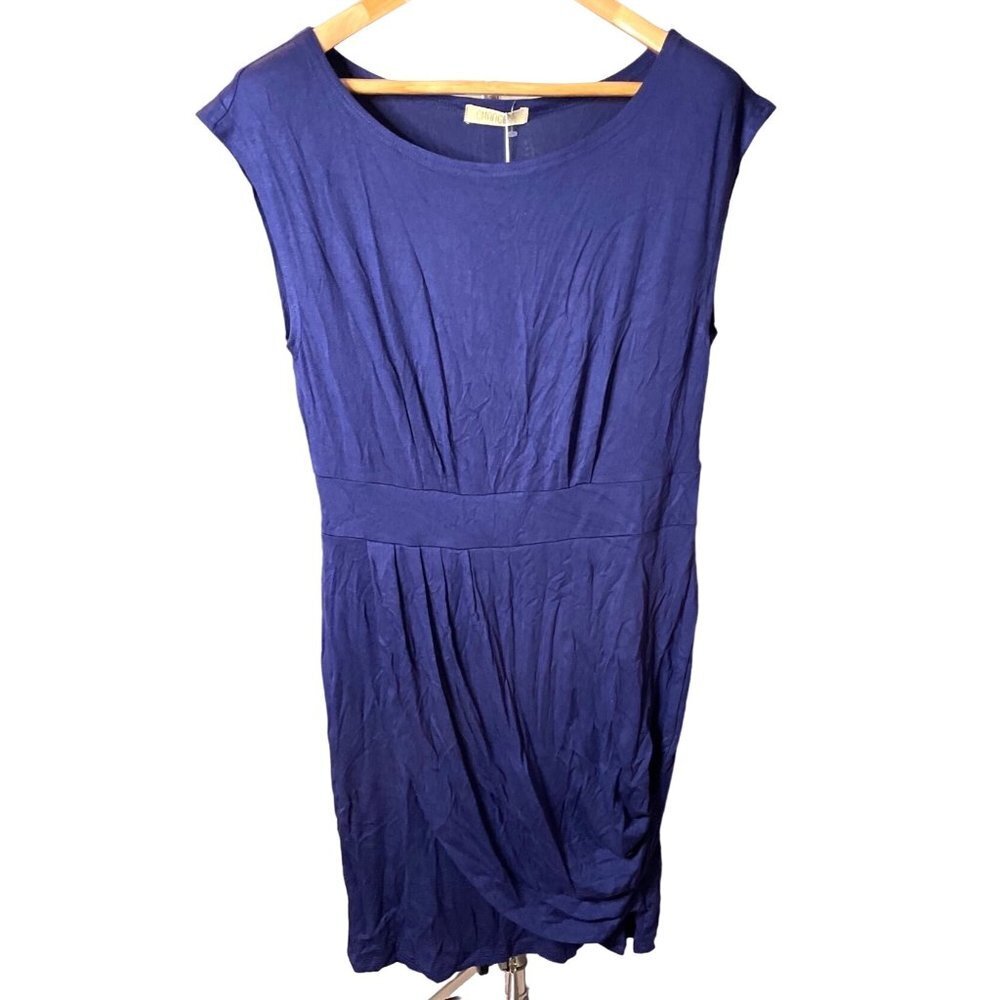 Chance NWT Blue Cap Sleeve Bodycon Dress Sz S